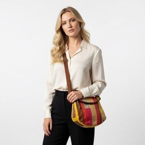 The Sak Patchwork Leather Crossbody Bag